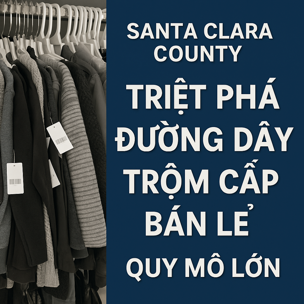 Santa Clara County Triệt Phá Đường Dây Trộm Cắp Bán Lẻ Quy Mô Lớn