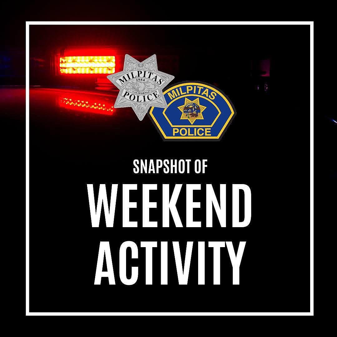 Milpitas: Multiple arrests over the weekend involving narcotics, DUI, assault, and prowling