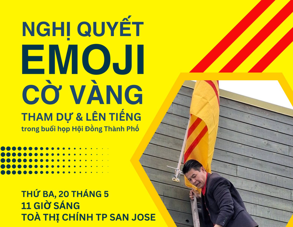 San Jose Kiện Toàn Bảng Emoji: Xin Thêm Biểu Tượng Lá Cờ Việt Nam Cộng Hòa
