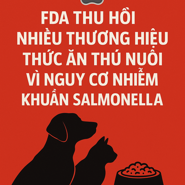 FDA Recalls Multiple Pet Food Brands Due to Salmonella Risk