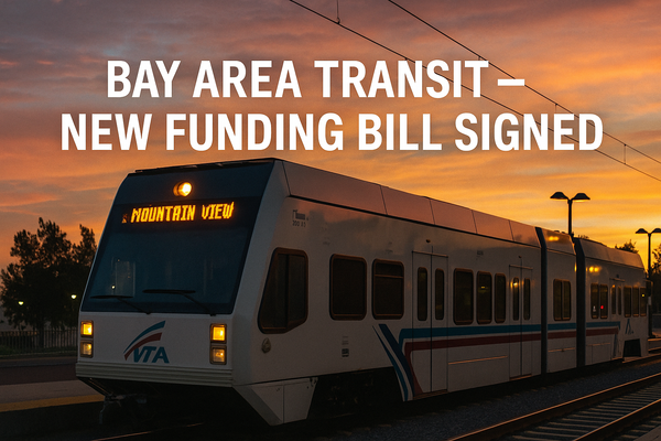 Newsom Signs Bill Allowing Transit Sales Tax in Bay Area Counties