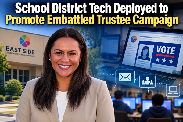 School District Tech Deployed to Promote Embattled Trustee Campaign